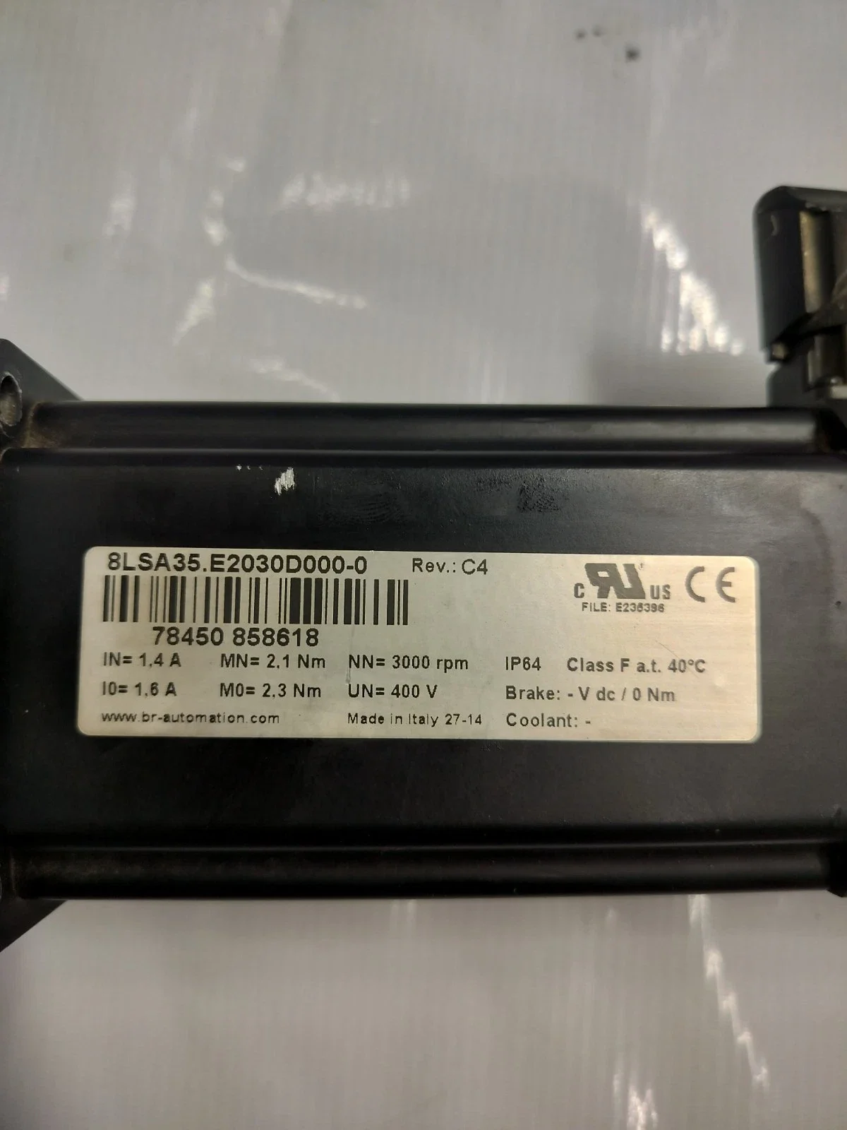 8LSA35.E2030D000-0 For B&r Used Servo Motor 8LSA35.E2030D000-0