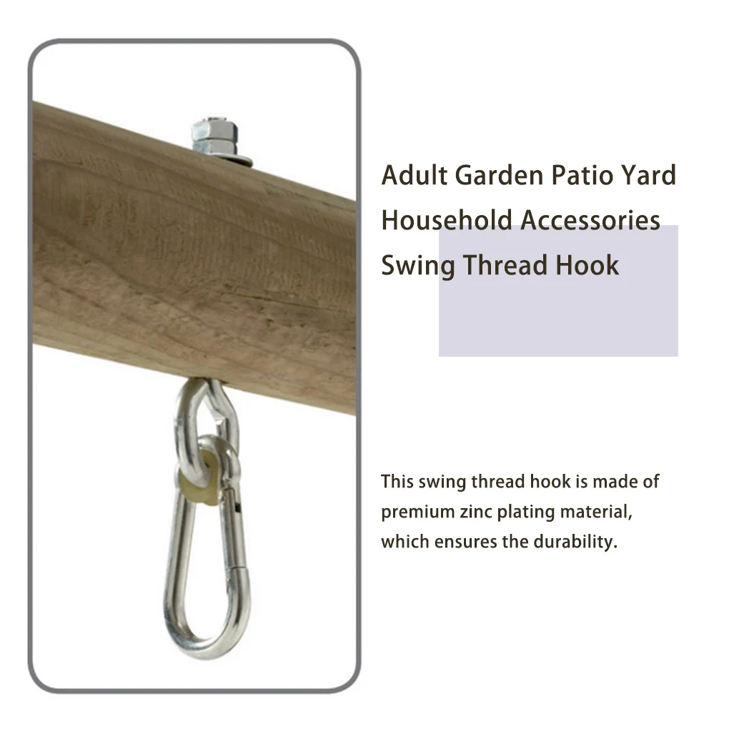 

Swing Thread Hook Locking Mount Safety Lock Replaced Part Upgraded Fittings Long-lasting Yard Chair Locker M04-206