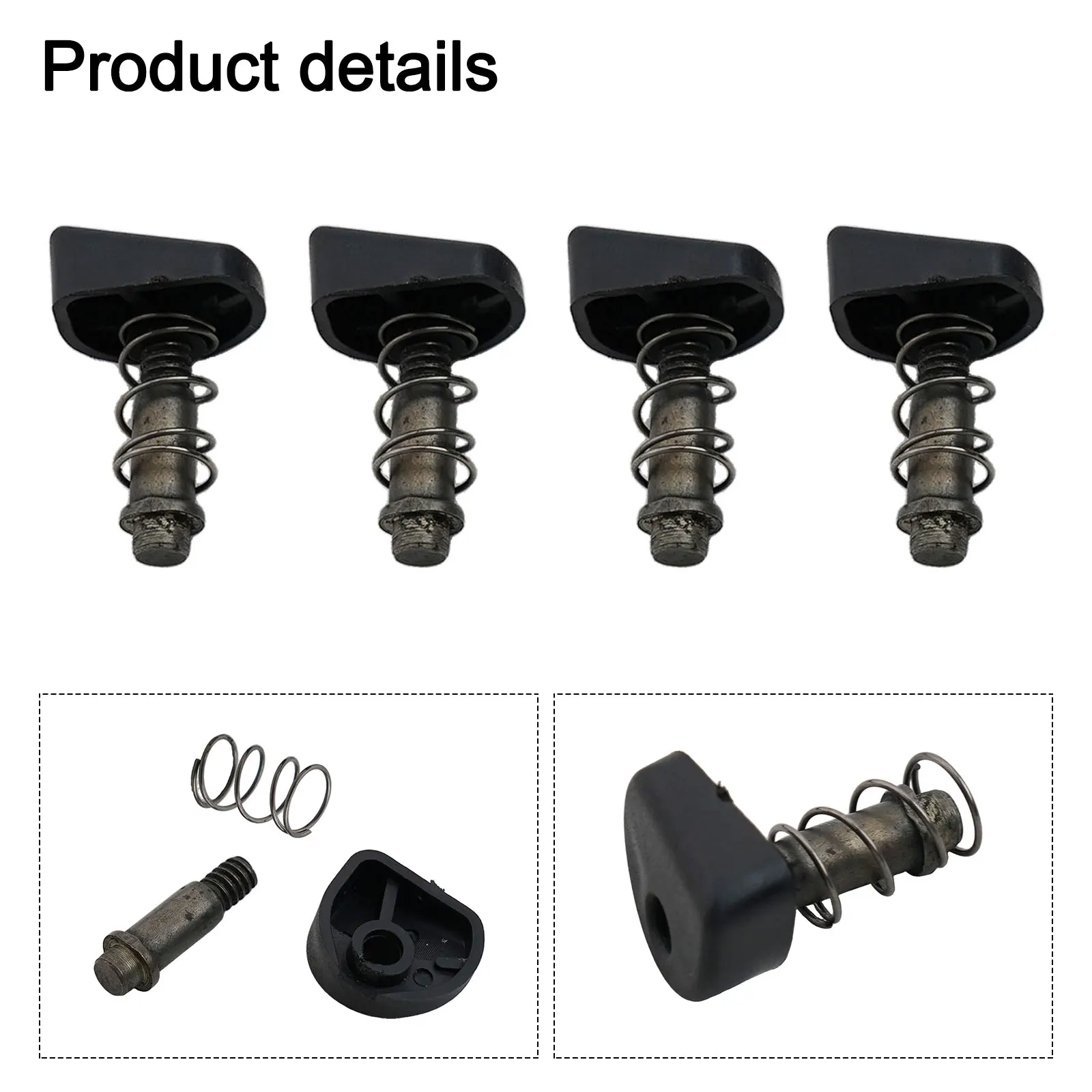 4 Pack Grinder Lock Button Replacement Parts For 9523NB Angle Grinder Metal Switch Repair Kit With Spring And Pin