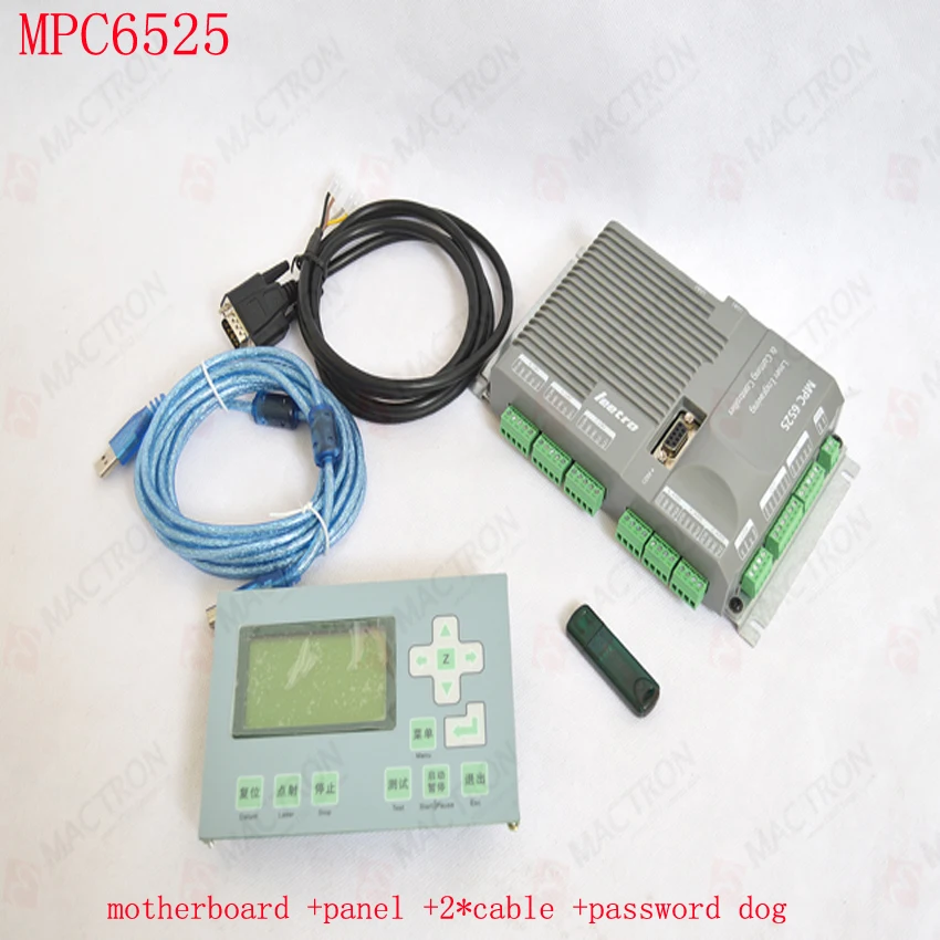 HOT Co2 Laser Controller System For Laser Machines Cutting System With Panel MPC6525 MPC8530S dongle mainboard