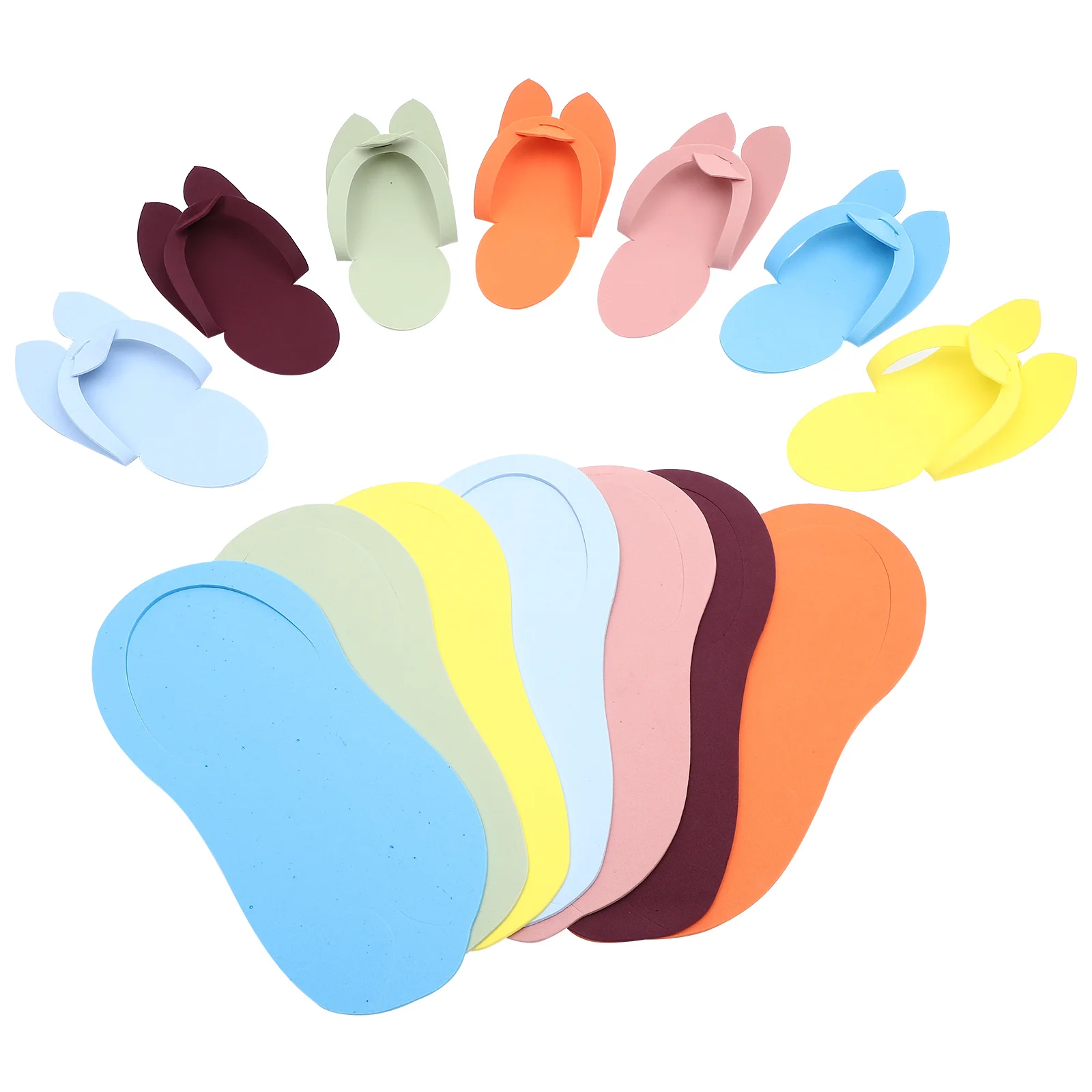 12 Paar Eva-Einweg-Hausschuhe, feine Verarbeitung, praktische Haushaltsschuhe für Nagelstudio, Schönheitssalon, Pediküre-Hausschuhe