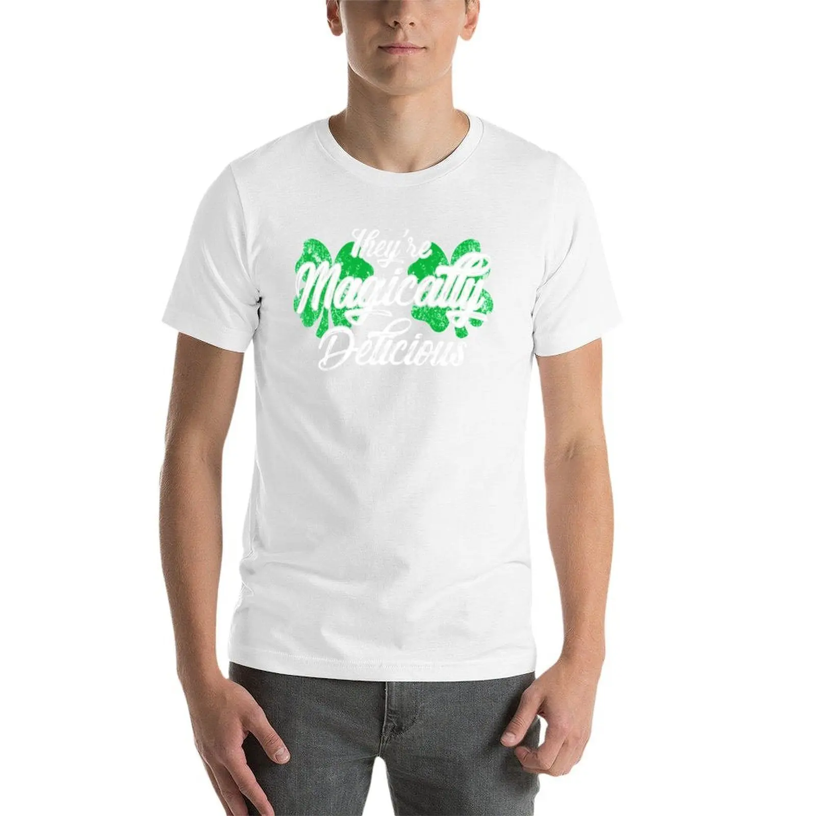 Magisch Heerlijke Shamrock Borsten T-shirt t-shirts voor mannen katoenen t-shirts voor mannen katoen zacht T-shirt