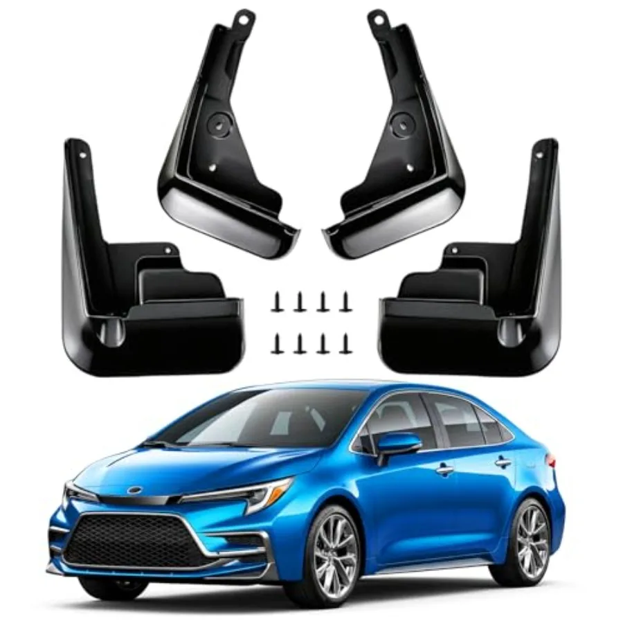 

Mud Flaps for Toyota Corolla Sedan SE LE 2020-2026, Wheel Tire Splash Guards Upgraded Mudguards Fit Corolla Exterior Accessorie