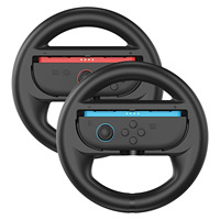 2PCS Steering Wheel for Switch2 Joy Con Controller Switch Joycon 2 Racing Wheel Hand Grip for Mario Kart 8 Deluxe Handle bracket