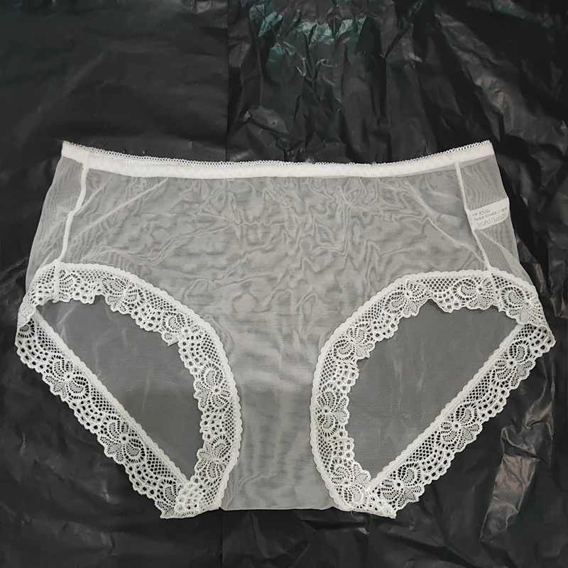 سراويل داخلية شفافة بالكامل للرجال والنساء، حواف من الدانتيل، ملحقات داخلية مثيرة للزوجين البالغين
