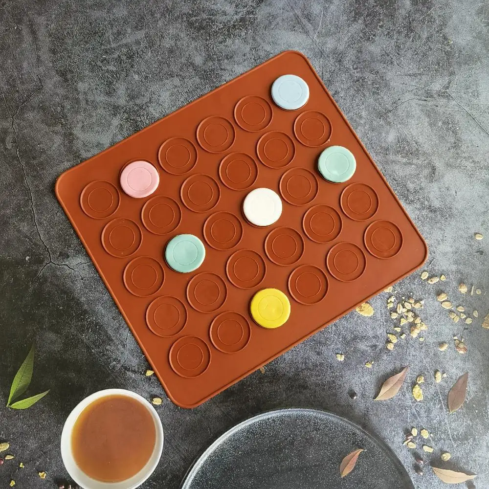 

Macaron silicone mold macaron pastry oven baking mold sheet pad 30 cavity DIY mold baking mat practical tool