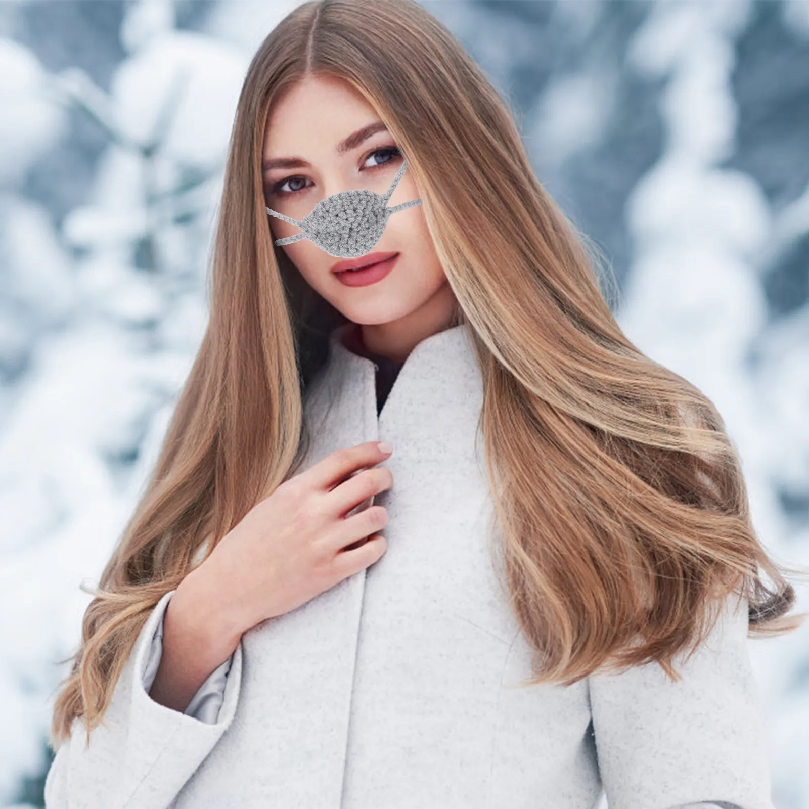 

Soft Knit Winter Nose Warmer Cozy Nose Guard Outdoor Activities Skiing Snowboarding Cold Weather Protection Comfortable Crochet