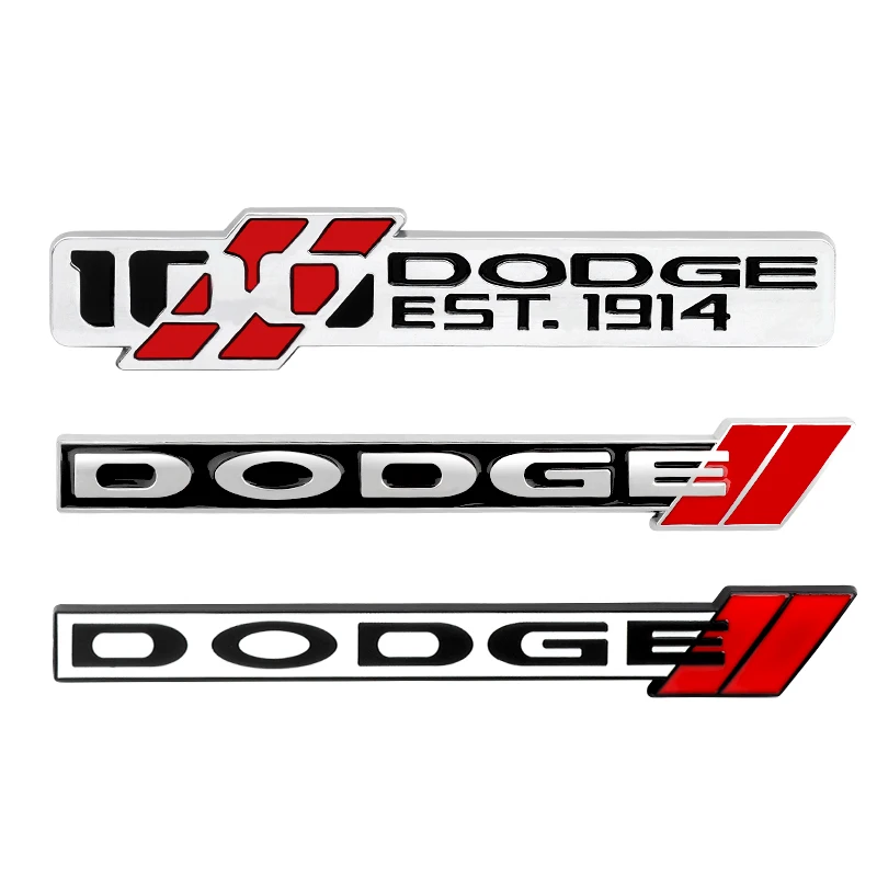 Car Front Grille Rear Trunk Emblem Sticker Accessories For Dodge Durango Caliber Journey Dakota Charger Ram 1500 Nitro Challenge - view 3