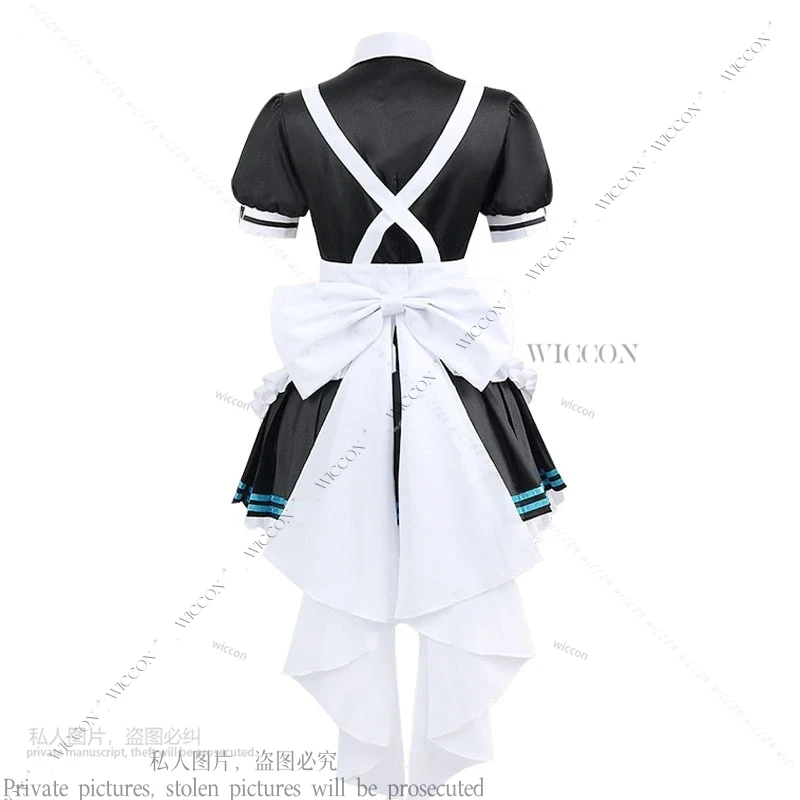 Blue Archive Kakudate Karin Costume Cosplay vestito da cameriera abiti Anime parrucca uniforme di Halloween gioco Costume da cameriera Kakudate Karin