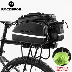 ROCKBROS Large Capacity Bike Seat Bag Mountain Bicycle Rear Backpack Trunk Cycling Pannier Package MTB Bicycle Bicicleta Bagz