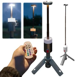 Waterproof LED Night Atmosphere Light Telescopic Camping Lantern 6000mAh Adjustable Brightness LED Work Lights for Power Outages