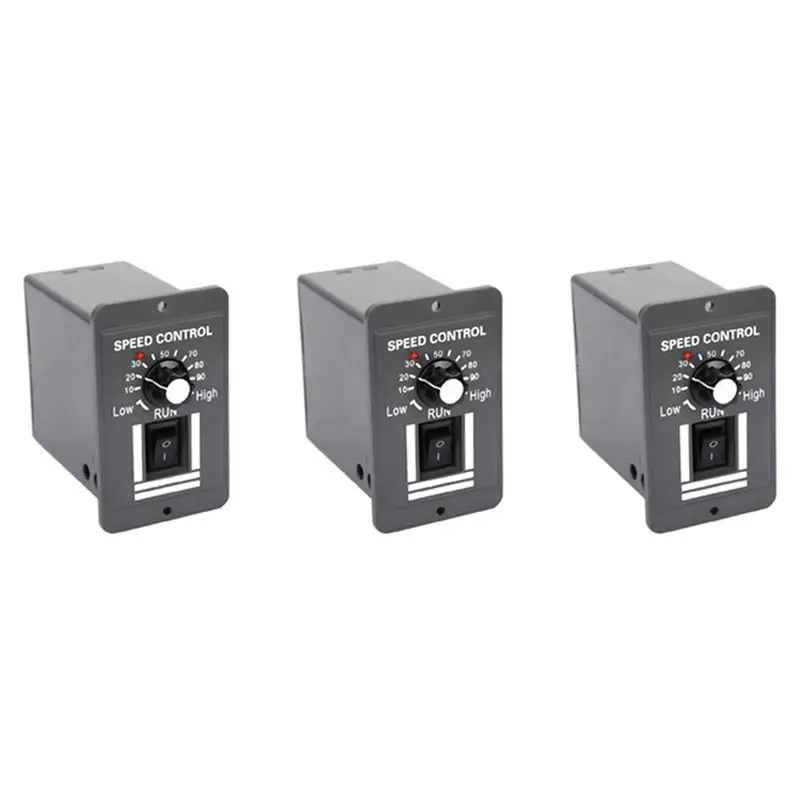X64A-3X DC 12V 24V 36V 48V 10A PWM Motor Speed Controller Reversible Switch Regulator Control Forward Rotation Stop