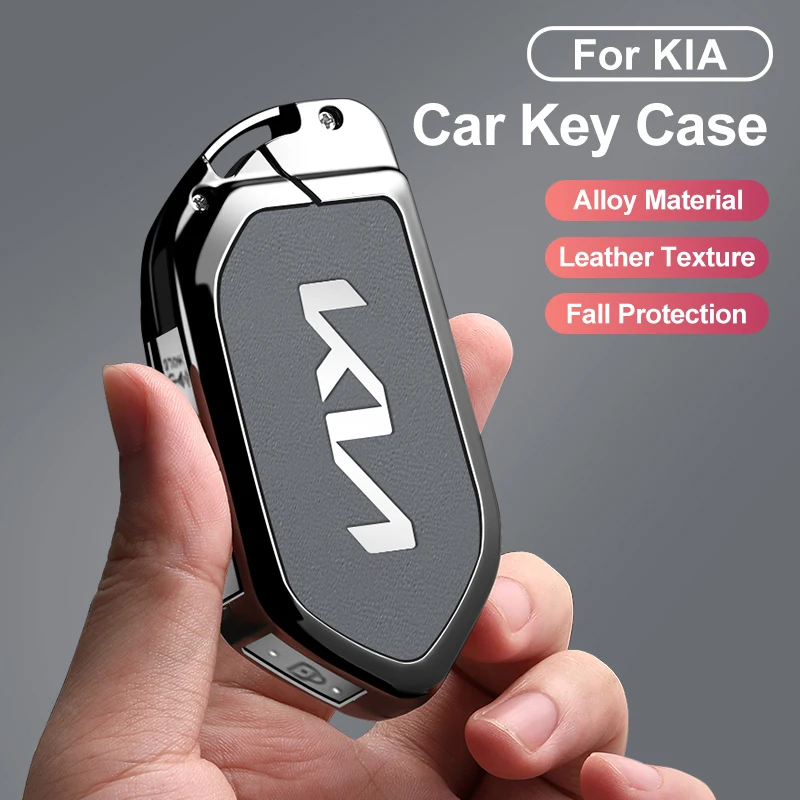 

Zinc Alloy Car Remote Car Key Case Cover for Kia KN EV9 Picanto GT Line Carnival Seltos Sorento Morning K5 KA4 EV3 2024Accessory