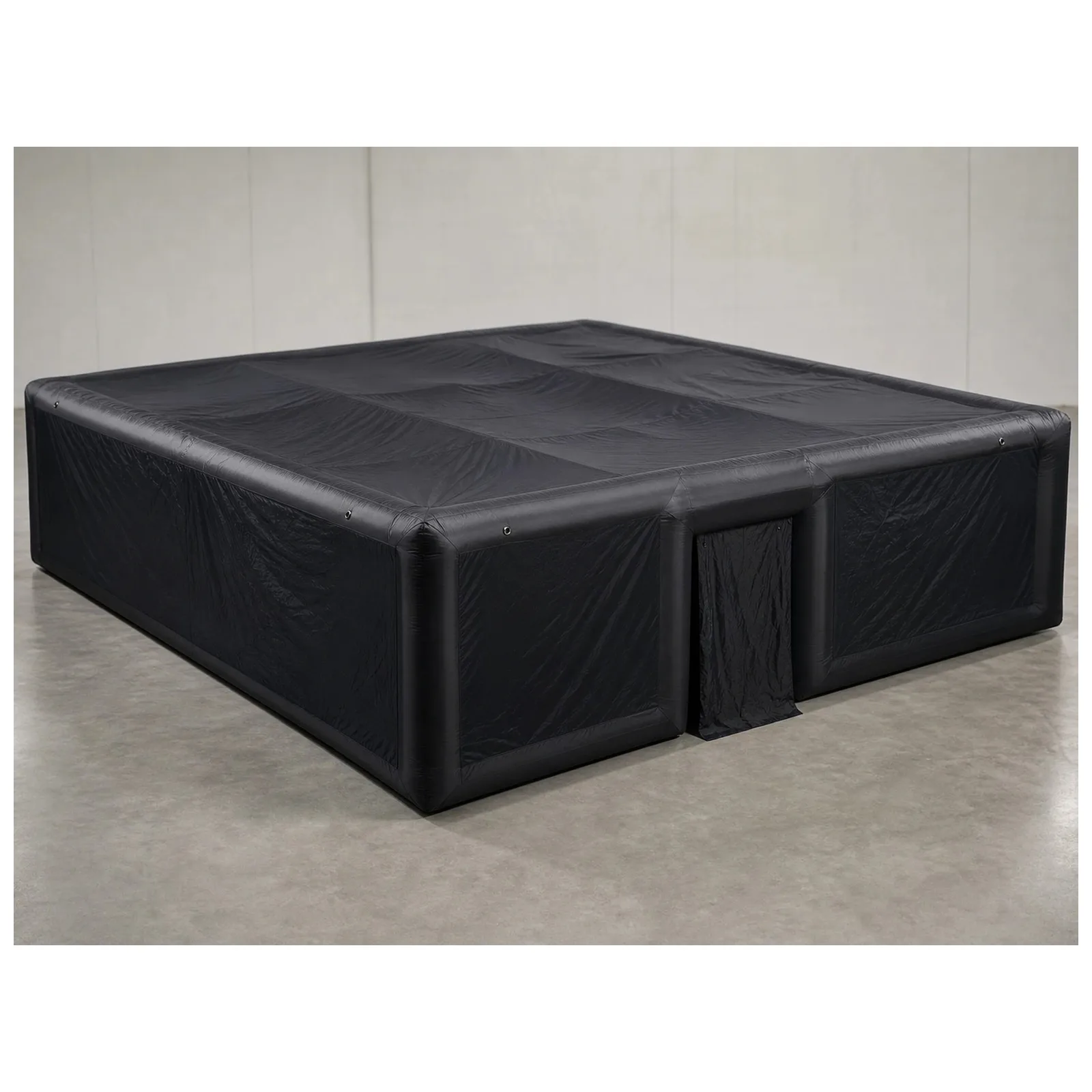 Large Plain Black Inflatable Maze 12X12m 39X39ft with Blower Sports Game Party Events Kids and Adults Outdoor Fun Open Top view 5