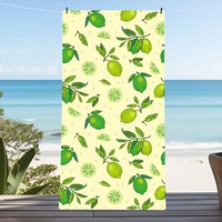 Yali Fruit Microfiber Beach Towel Large Microfiber Ultra-Soft Quick Dry Bath Towels For Swimming Yoga Lightweight Traveling