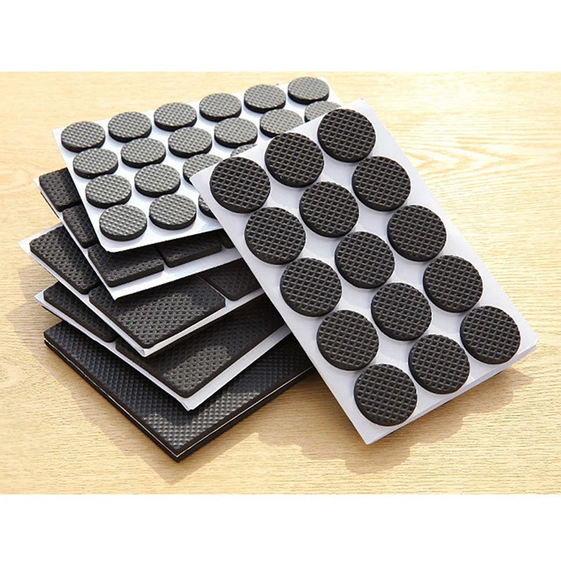 48Pcs Thicken Self Adhesive Furniture Leg Feet Rug Anti Slip Mat Bumper Damper For Chair Table Protector Hardware