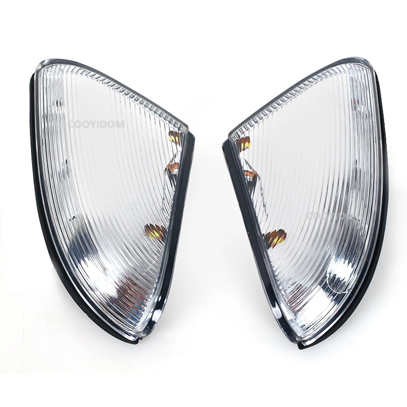 1Pair For 09-14 Dodge Ram 1500 2500 Switchback LED Side Mirror Marker Lamps White LED Parking Light Amber LED Turn Signal Light