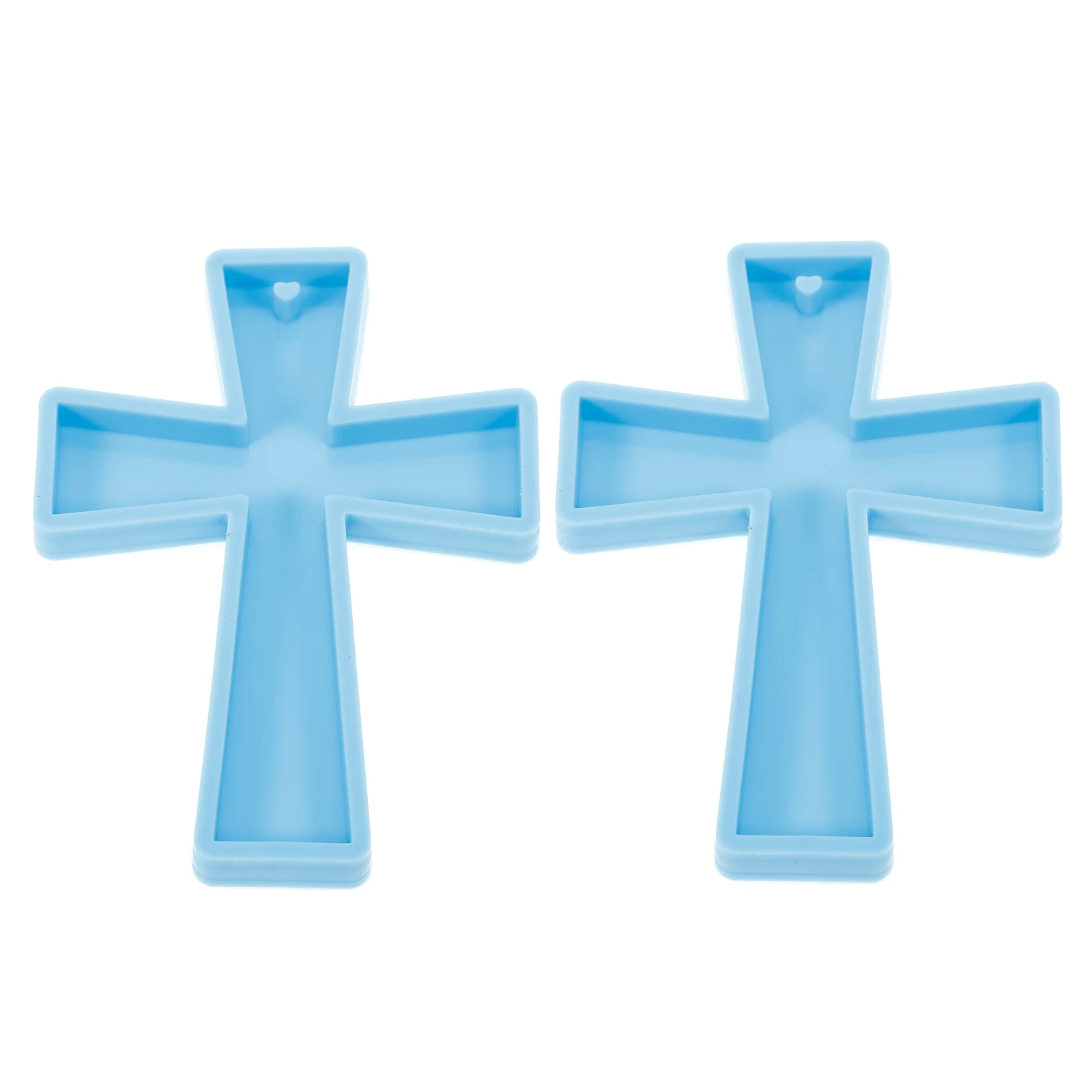 

2pcs Pendant Epoxy Resin Mold Flexible Silicone Crafting Molds for DIY Keychain Jewelry Accessories Non Stick