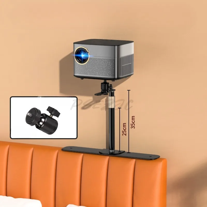 Projector Hidden Slot Bracket Bedside Sofa No Need for Drilling Pan Tilt Storage Rack Tray Lifting Projector Bracket