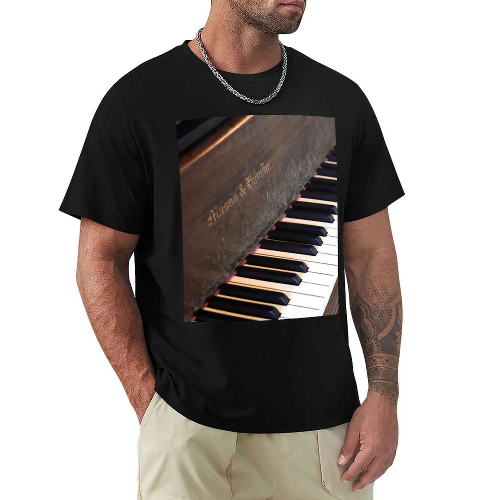 Antique Mason & Hamlin Piano T-Shirt UV Protection Outdoor Tee Shirt