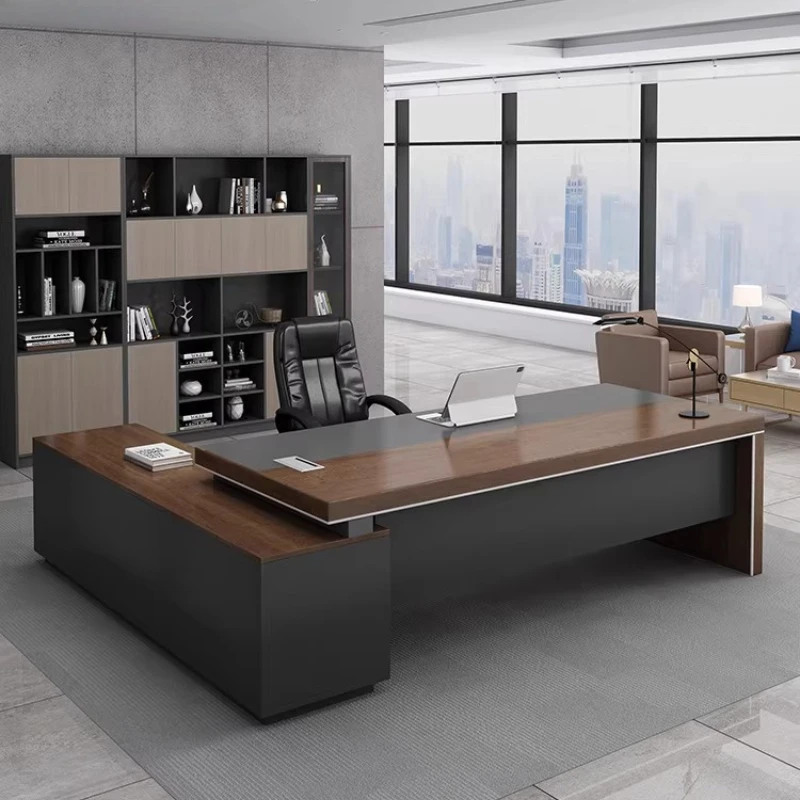 Black Study Computer Table Bedroom Desk Home Modern Bedroom Desks Workshop Writing Shaped Gaming Desks Work Table Office Desk