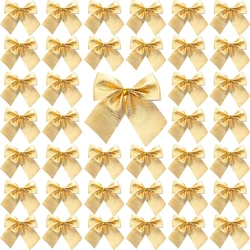 48/24/32/12Pcs Christmas Tree Bow 2 inch Small Bow for Gift Wrap Christmas Wreath Ornament Xmas Tree Decor