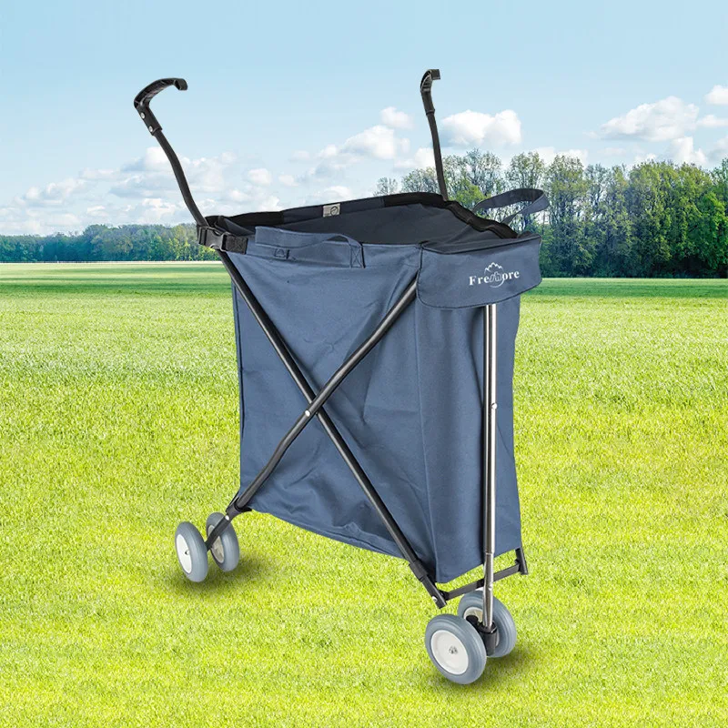 

Многофункциональная складная тележка для кемпинга, универсальная тележка-вездеход с поворотными колесами, прочная тележка-перевозчик для покупок