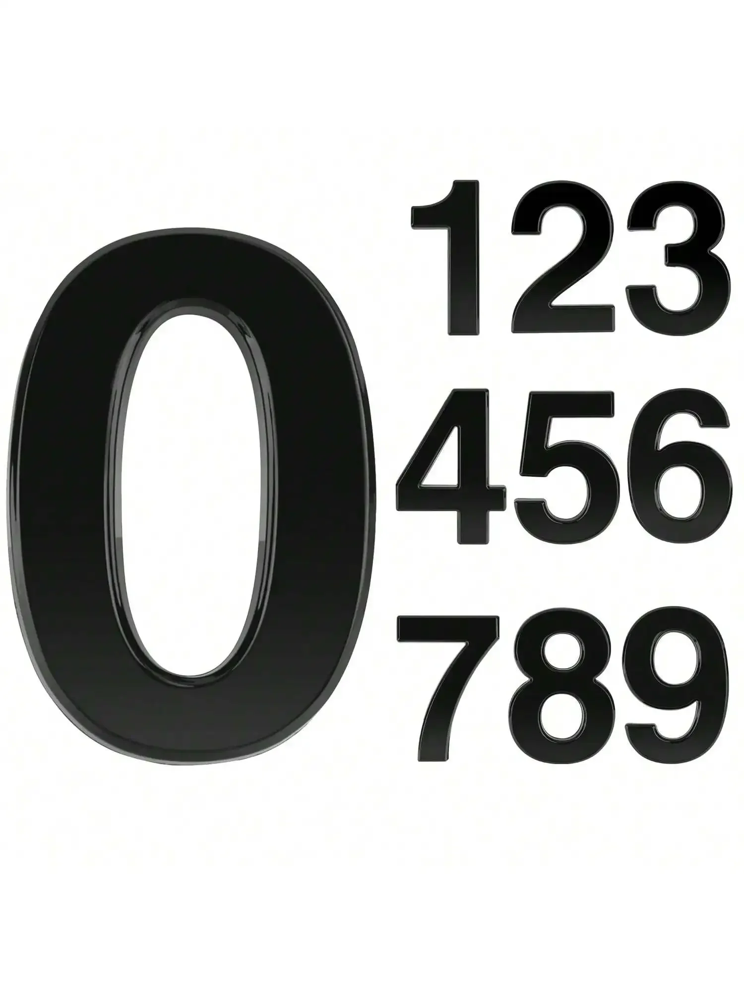 House Numbers Self-adhesive Acrylic For Outside Mailbox Home Address Apartments Office Hotel Room Easy To Install