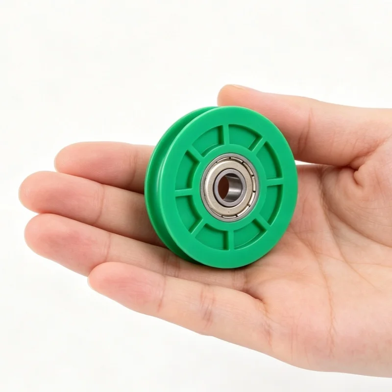 

10Pcs nylon mechanical wheel 625 626 plastic coated bearing U-shaped H-groove roller push-pull door and window pulley