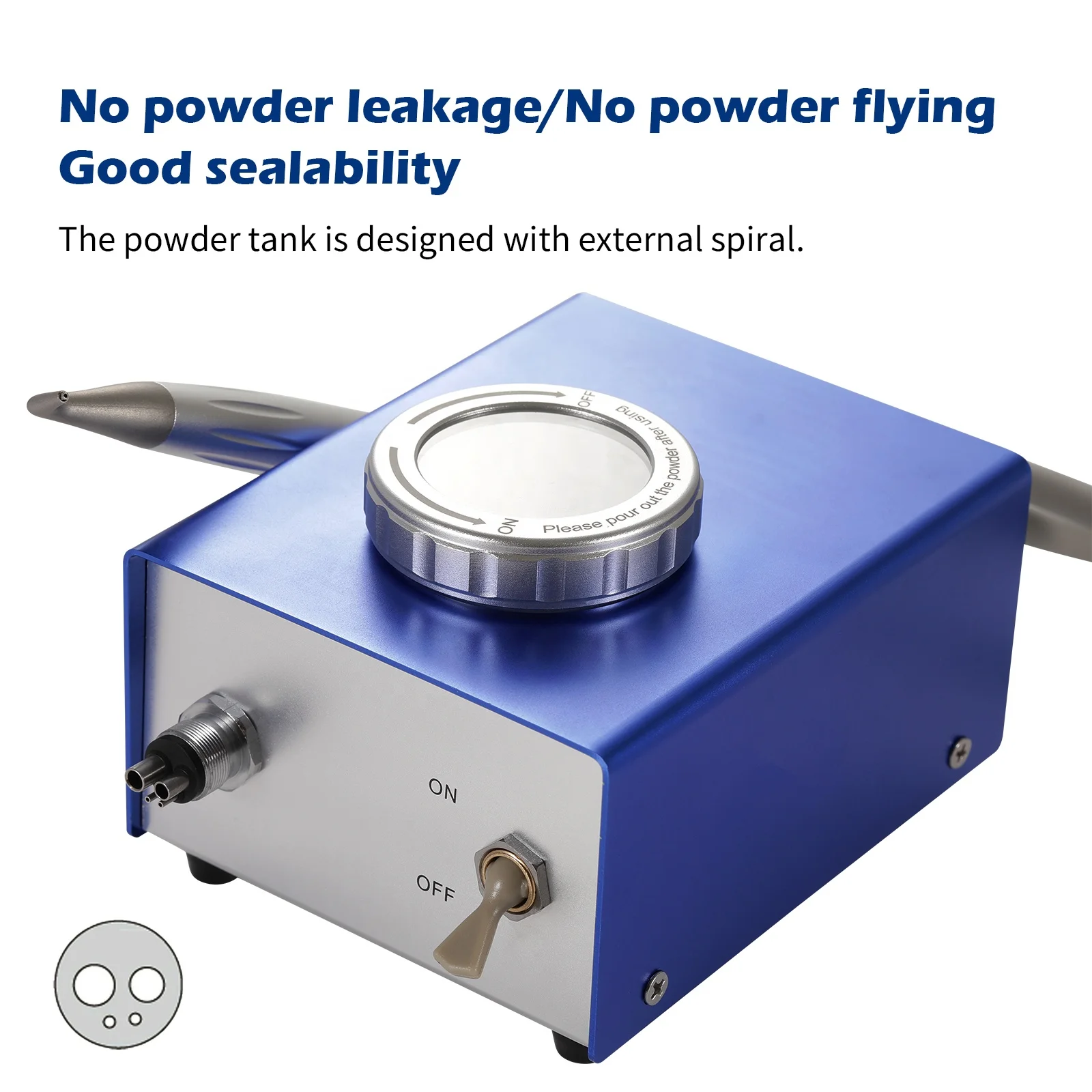 M4 de ntal Sabbiatrice Lucidatrice ad aria Flusso Aria Acqua Profilassi Dispositivo per la pulizia dei denti Sbiancamento dei denti Strumenti di lucidatura