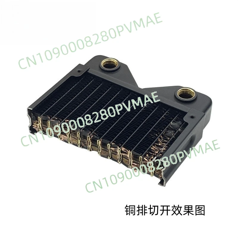 

Computer water-cooled row, copper row 120 240 360 480 G1/4 thread, water-cooled copper cooling row