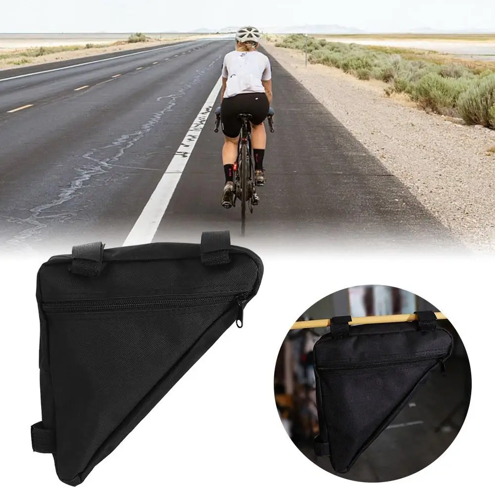 Instantly Detachable Design Bicycle Triangle Bag Spacious Storage Waterproof Front Frame Handlebar Bags Ultra-light Durable