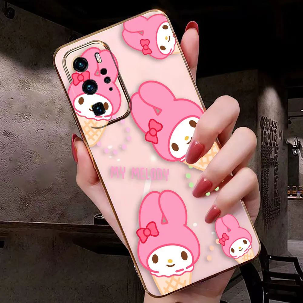 Cover Smooth E-TPU Phone Case Huawei MATE 20 20X 30 40 P20 P30 P40 LITE MAGIC 4 5 PRO Y9 PRIME Case Funda Anime Cute My M-Melody