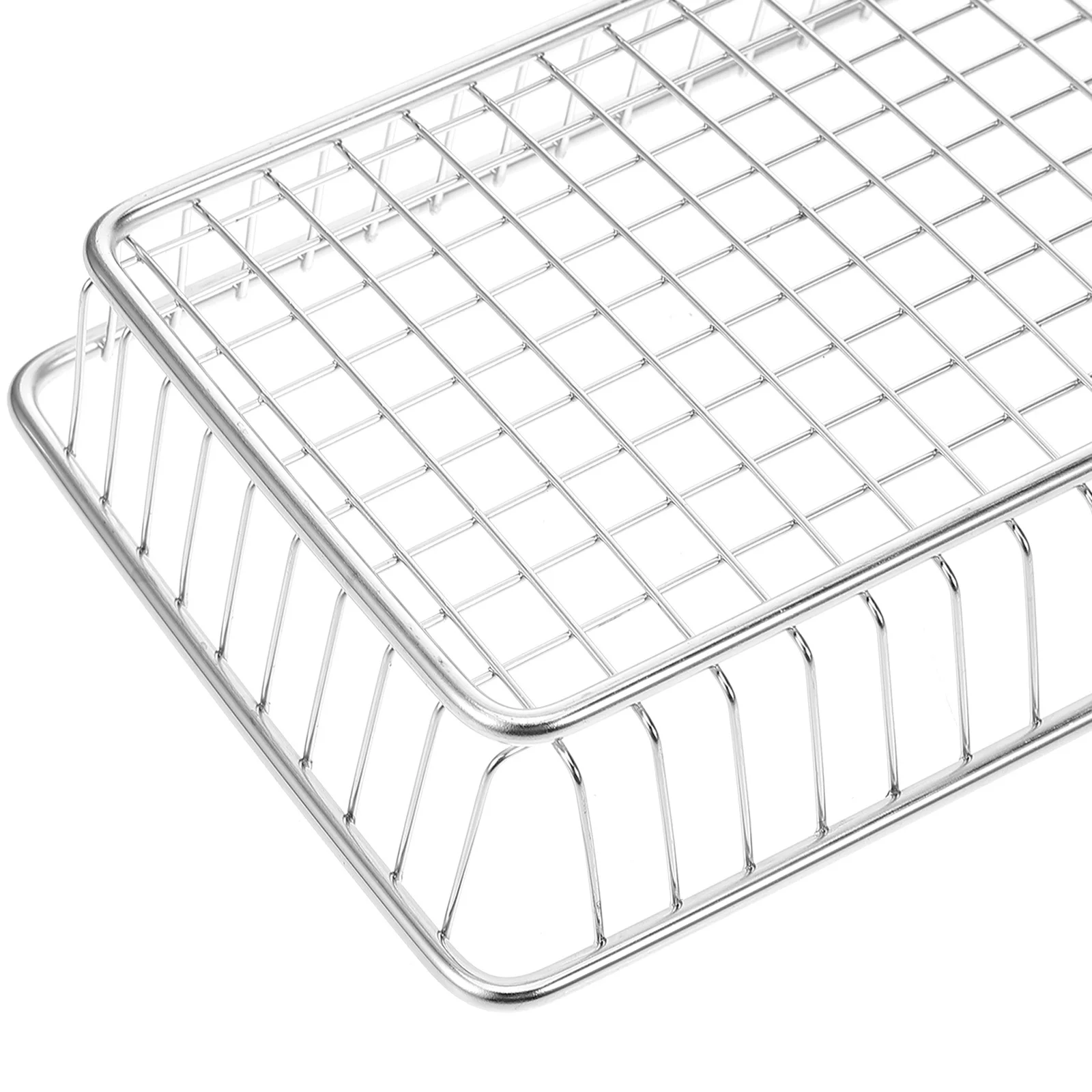 

Stainless Steel Frying Basket Deep Fry Mesh Basket for Chips Chicken Wings Snacks Dishwasher Safe Reusable Kitchen Cooking Tool