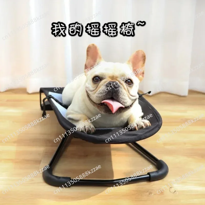 Pet Rocking Chair Pet Dog Cat Rocking Chair Dog Cat Bed Foldable and Adjustable