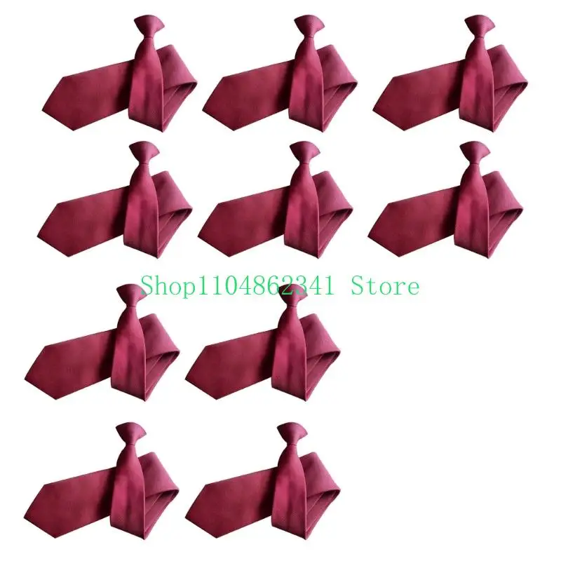 Clip 5asd cravatta cravatta cravatta facile da indossare cravatta per il collo per evento formale business 10x