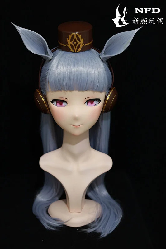 

(Pretty Derby) Full head super sweet female resin crossdressing BJD Doll kig cosplay kigurumi mask