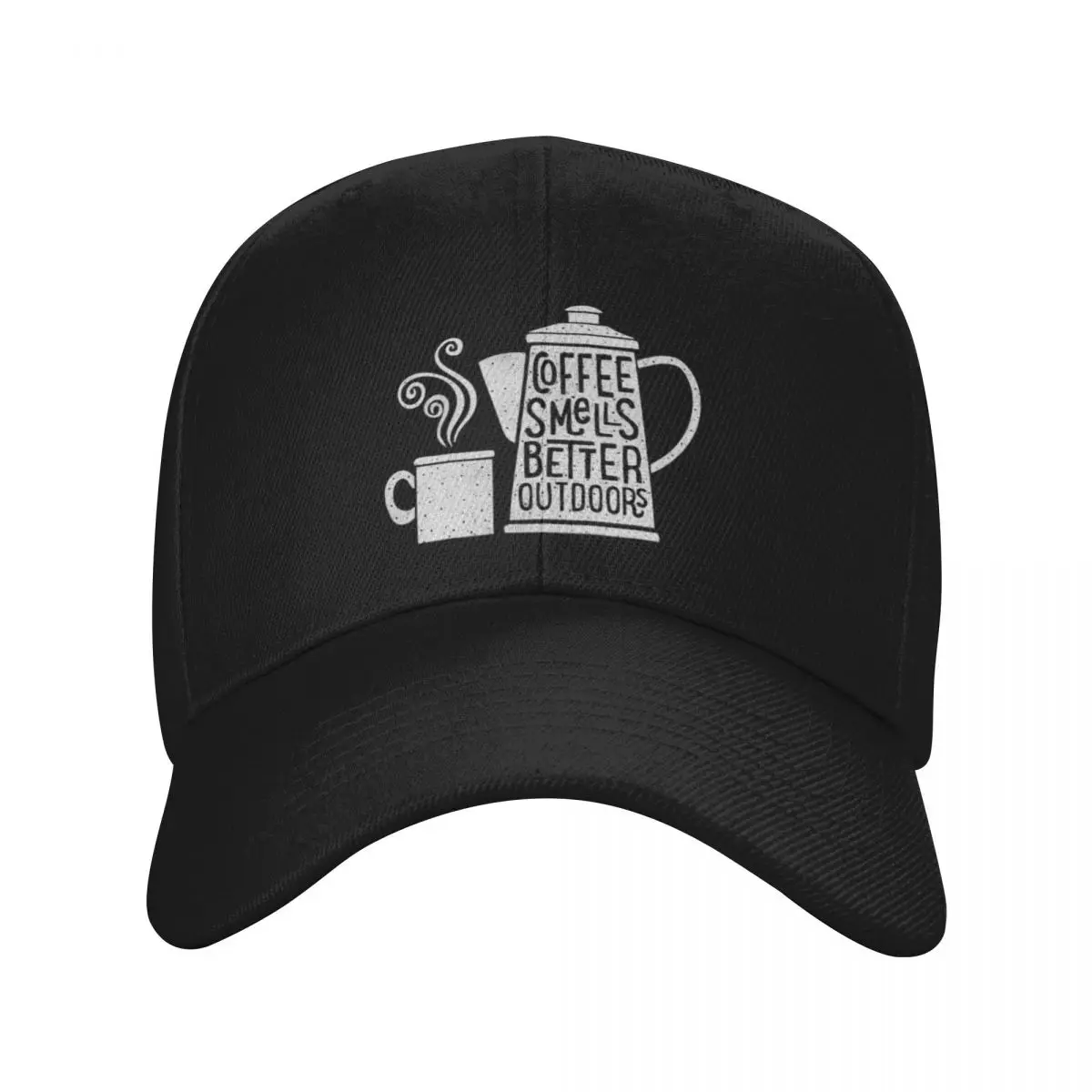 Fashion Coffee Smells Better Outdoors baseball cap Sports Enthusiasts Sun Visor Hat
