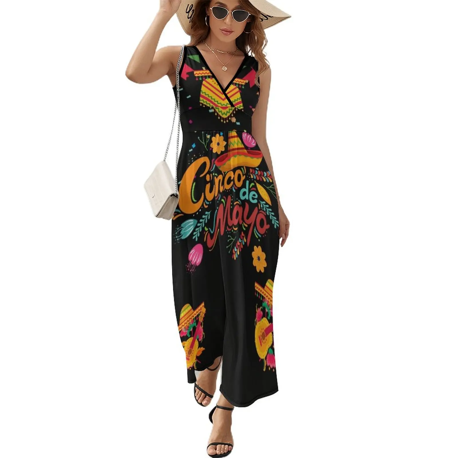 

Fiesta Squad Cinco De Mayo Sleeveless Dress party dress women elegant luxury dresses for womens