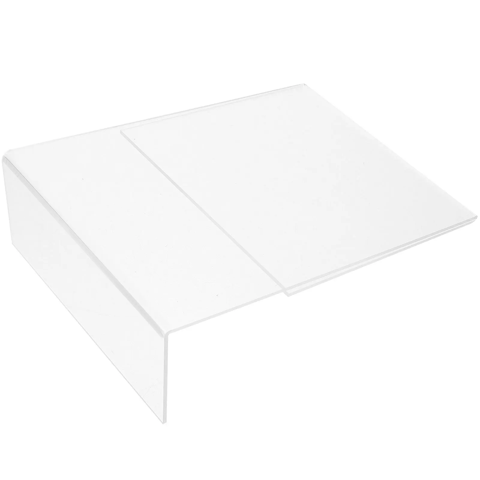 

2Pcs Clear Acrylic L Shape Menu Holder Sign Stand Business Card Display Brochure Frame for Restaurant Cafe Office Desk