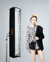 Falconeyes Aparo Radi-09Air 150W Flexible Light 3000-5600K Bi-color Video Fill Light 9 Scene Effects with Drapery and Grid