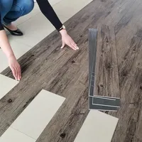 Wood grain floor stickers modern style PVC wall stickers waterproof self-adhesive living room bathroom kitchen home decoration