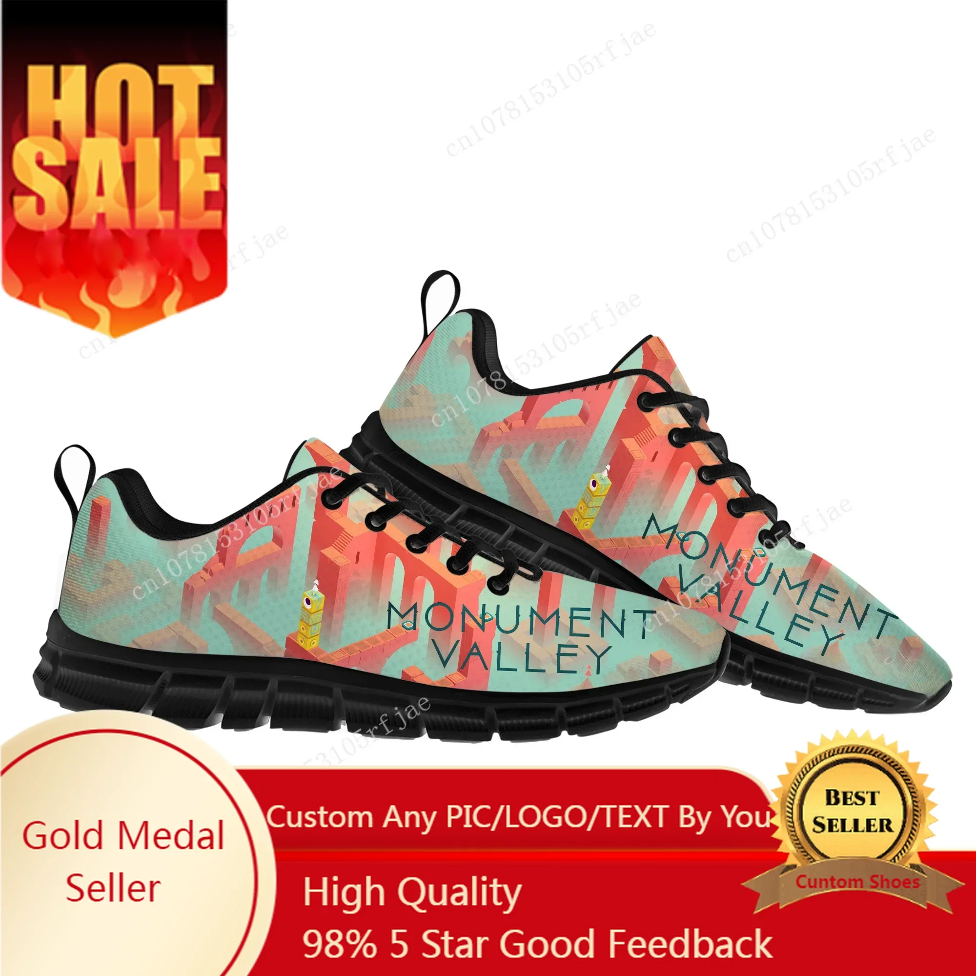 

Monument Valley Sports Shoes Hot Cartoon Game Mens Womens Teenager Sneakers Sneaker Custom Built Shoes