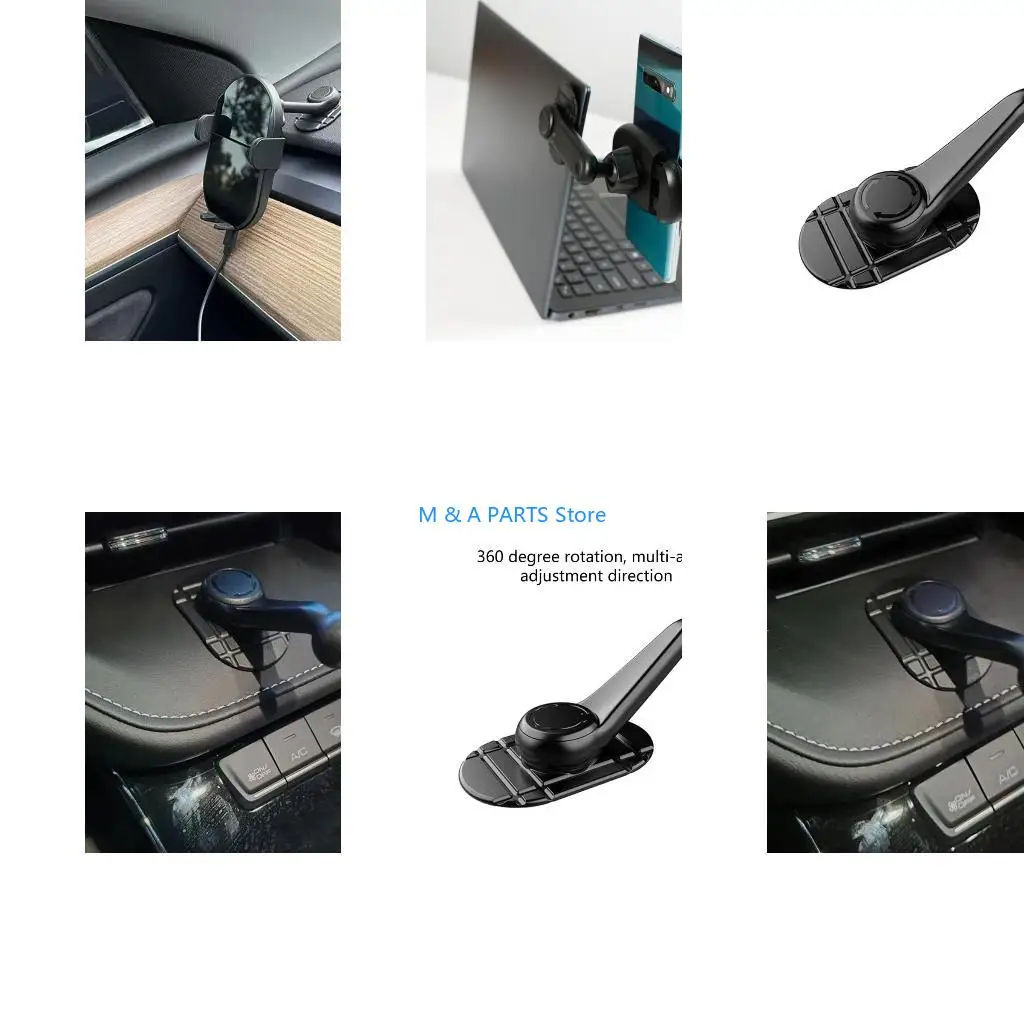 U1JF Portable Car Phone Holder 17mm Ball Head Base Dashboard Mount Suction Base