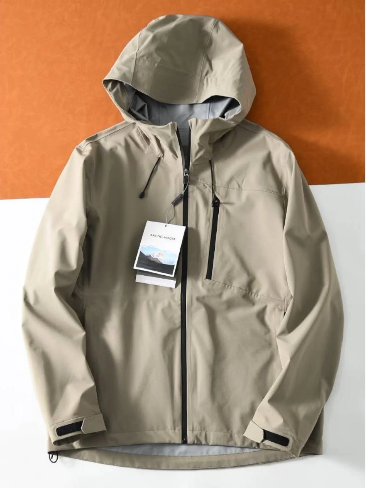 

Мужская уличная водонепроницаемая ветровка-куртка тонкой модели с проклеенными швами, для активного отдыха весна-осень, нейлон/спандекс, Fly Bird Home, высококачественная