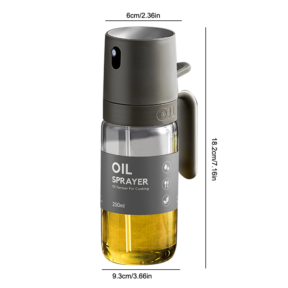 Distributeur d'huile d'olive polyvalent, 250ml, Soy aissce, beaucoup de spray anti-rouille illable au quotidien HI pour friteuse à air, cuisson au grill