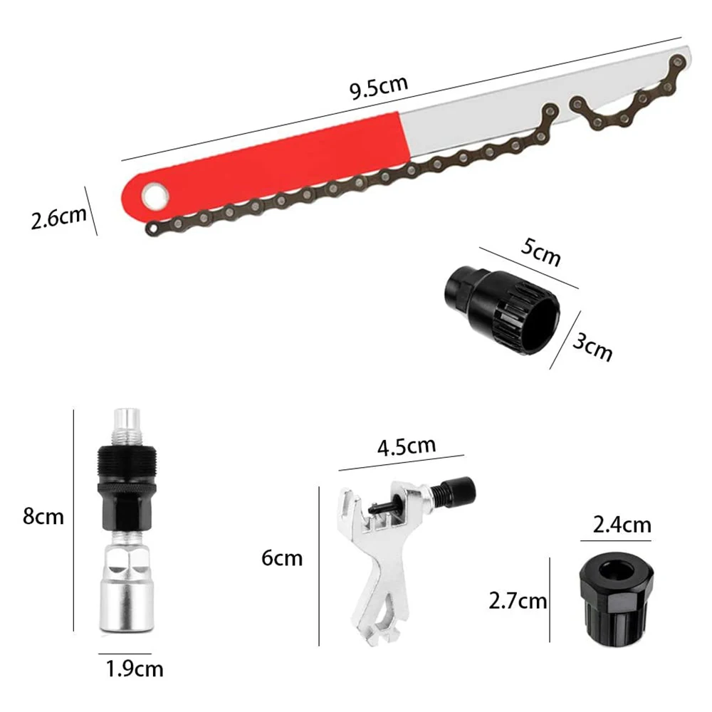 

ADD-5 PCS Bike Chain Tool Kits, Auxiliary Bicycle Cassette