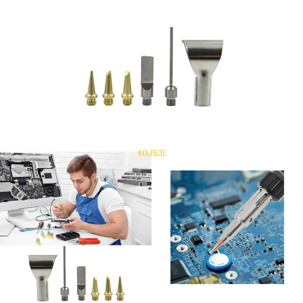 40JE Multiple Purpose Metal Tip Accessories Pack Soldering bijlage TEMPERATUURNEER VOOR GASVERDIENING SLODERING TROG.