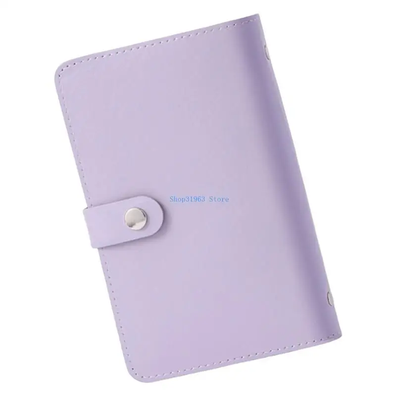 

L4MA 50Pocket Leather Money Holder Money Organizers Bill Commemorative Money Holder Paper Money Storage Book for Collectors