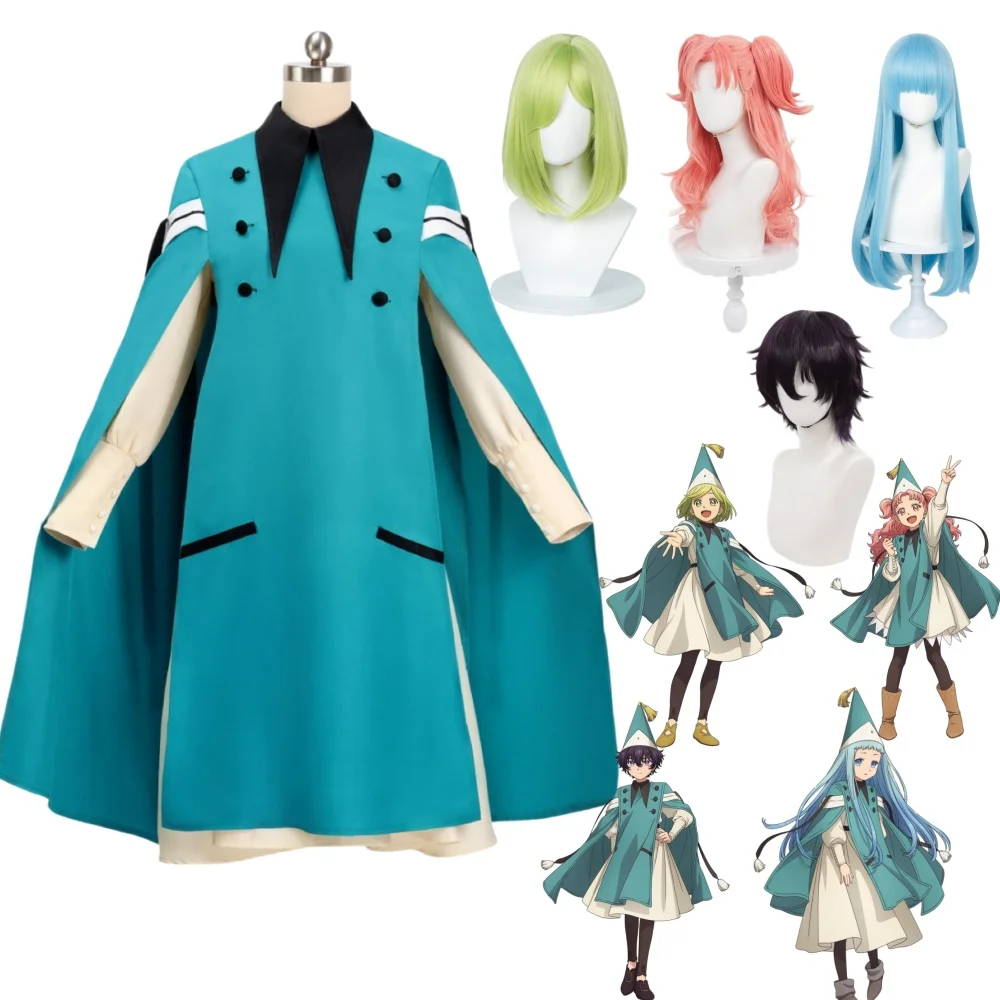 

Anime Witch Hat Atelier Cosplay Costume Atelier of Witch Hat Coco Agate Tetia Richeh Costume Rose Net Wig Outfits